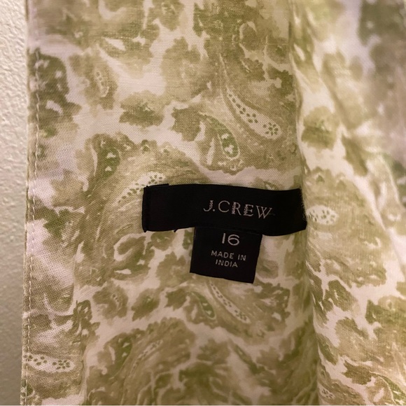 J. Crew V Neck Puff Sleeve Blouse Size 16 - Picture 7 of 9